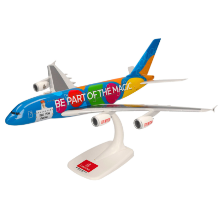 Herpa Snap-Fit Flugzeugmodell Emirates Airbus A380-800 